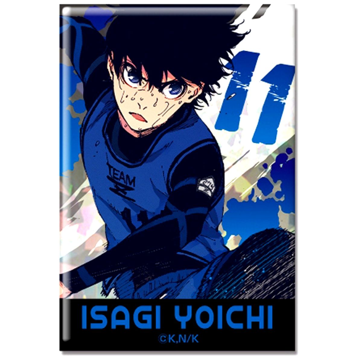 Yoichi Isagi Design 01 A Hologram Button Blue Lock [USED]