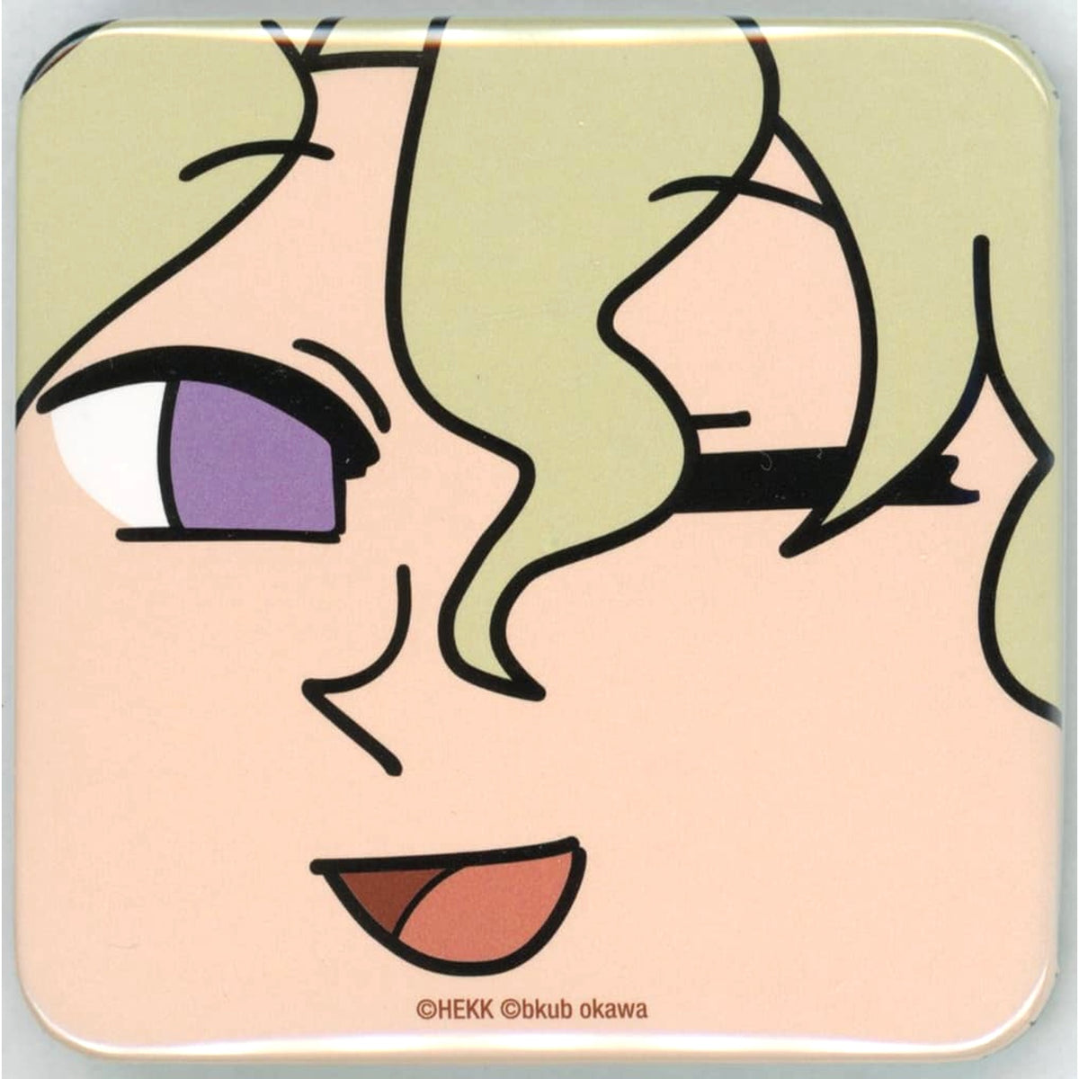 Ensemble Stars! X Bukubu Okawa Hiyori Tomoe Ensembukubu Stars! Face Can Badge E Buttons [USED]