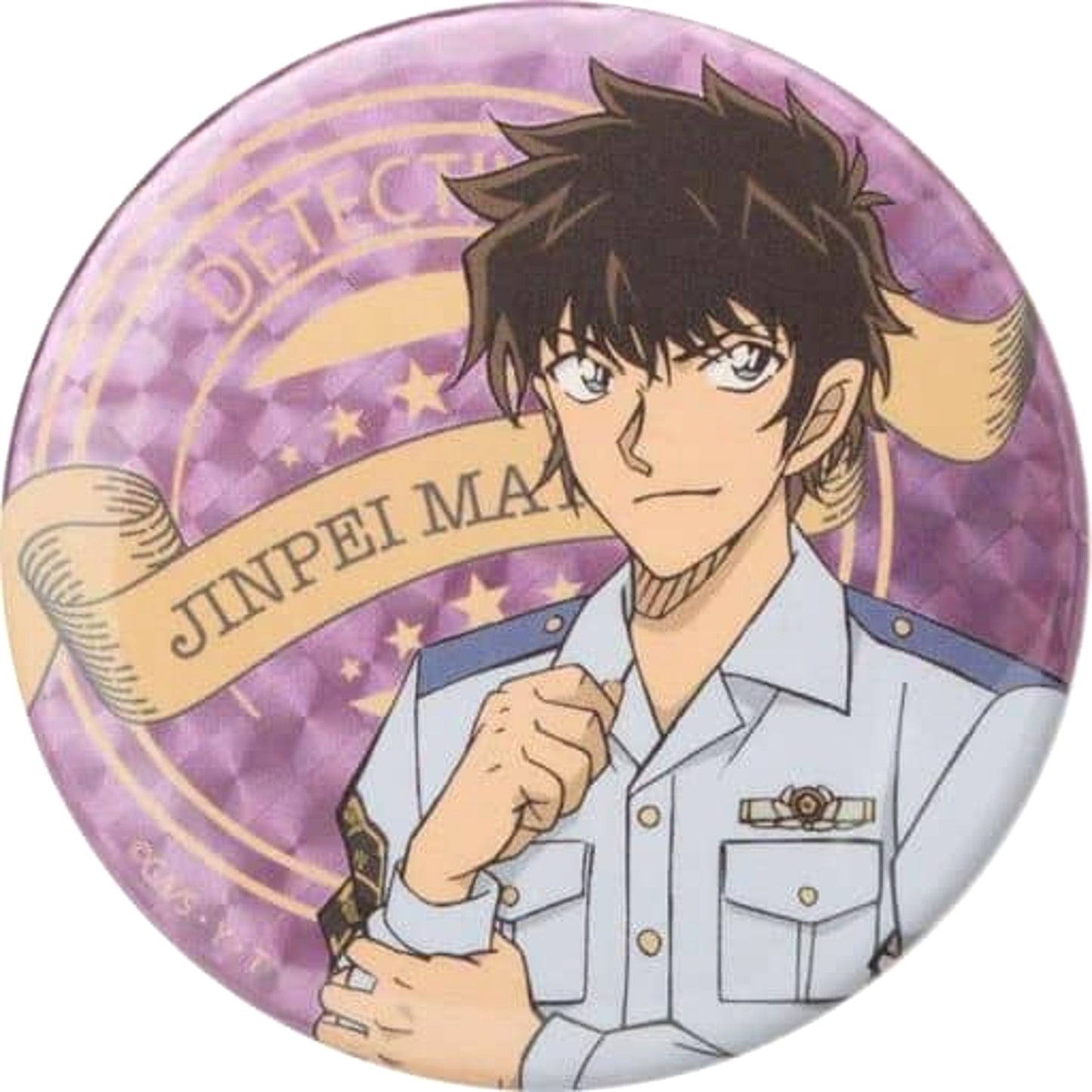Detective Conan Jinpei Matsuda Deep Hologram Can Badge Buttons [USED]