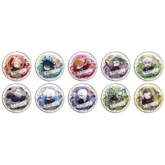 Jujutsu Kaisen Megumi Fushiguro & Others Buchimas! Battle Trading Can Badge All 10 Types Set Buttons [USED]