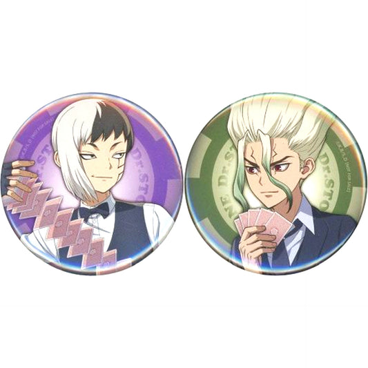 Gen Asagiri Senku Ishigami Dr. STONE 2nd SEASON Button Set of 2 BD DVD Box Animate Bonus [USED]