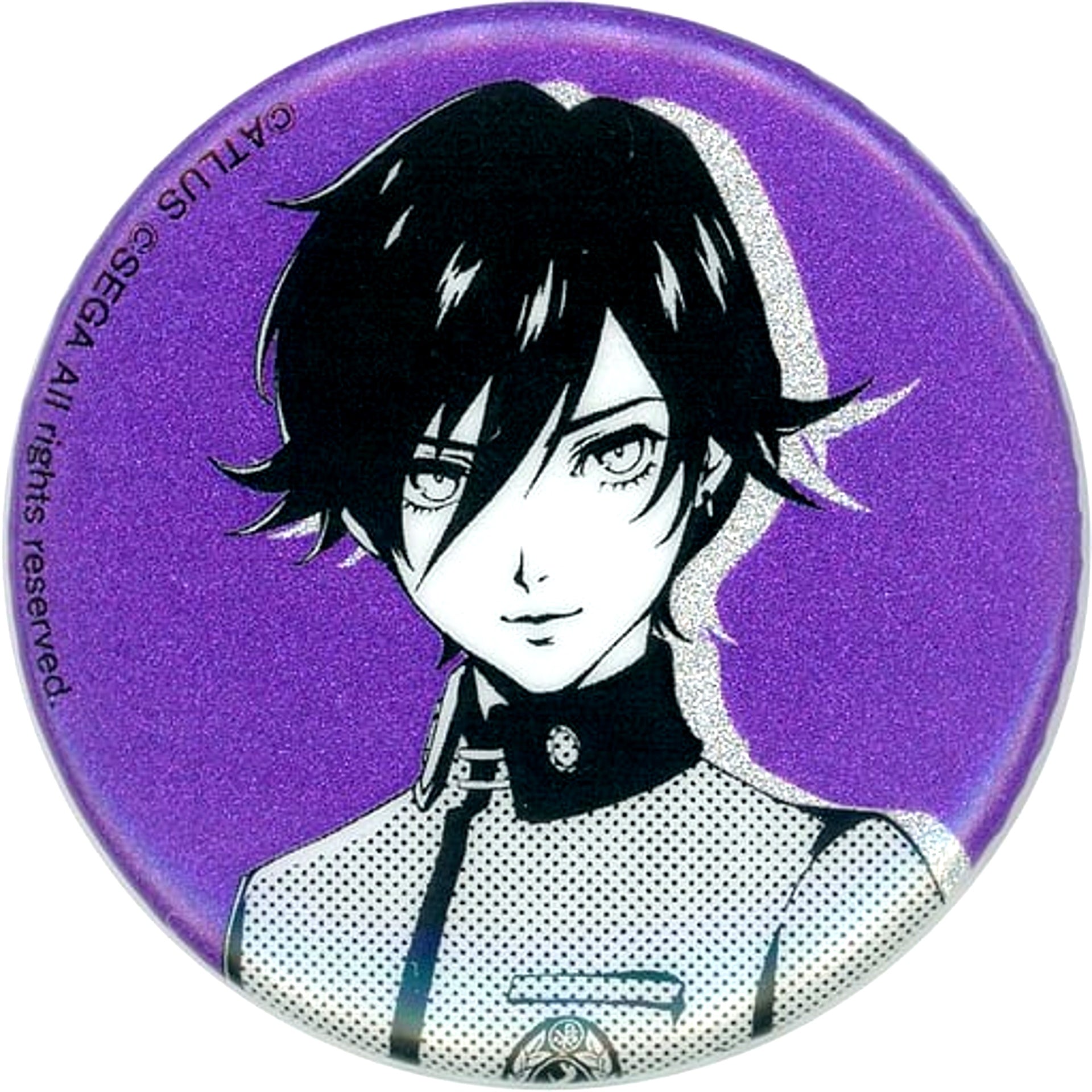 Protagonist Life-Size Megami Ibunroku Persona Persona 25th Anniversary in Namjatown Glitter Button Collection [USED]