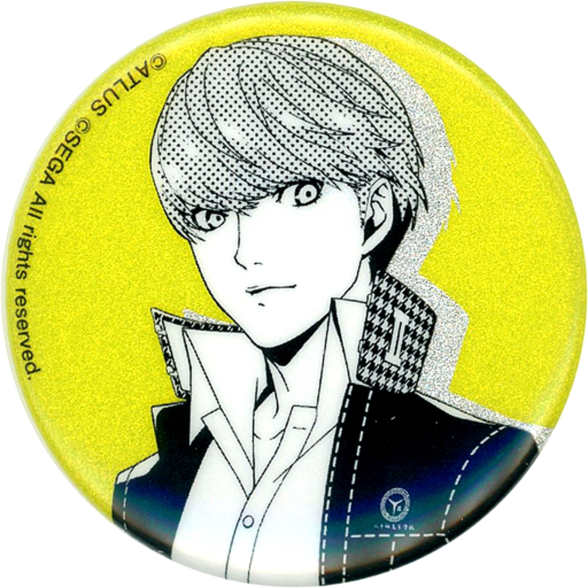Protagonist Life-Size Persona 4 Persona 25th Anniversary in Namjatown Glitter Button Collection [USED]