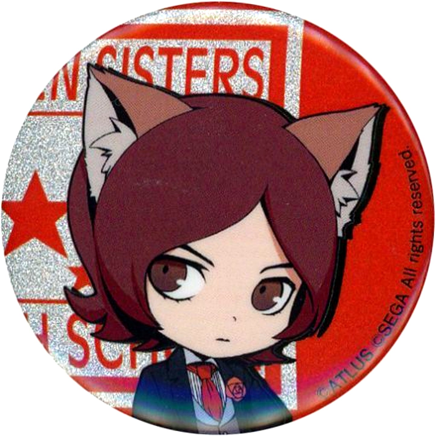 Protagonist Mini Character Persona 2 Innocent Sin Glitter Button Collection 25th Anniversary in NAMJATOWN [USED]