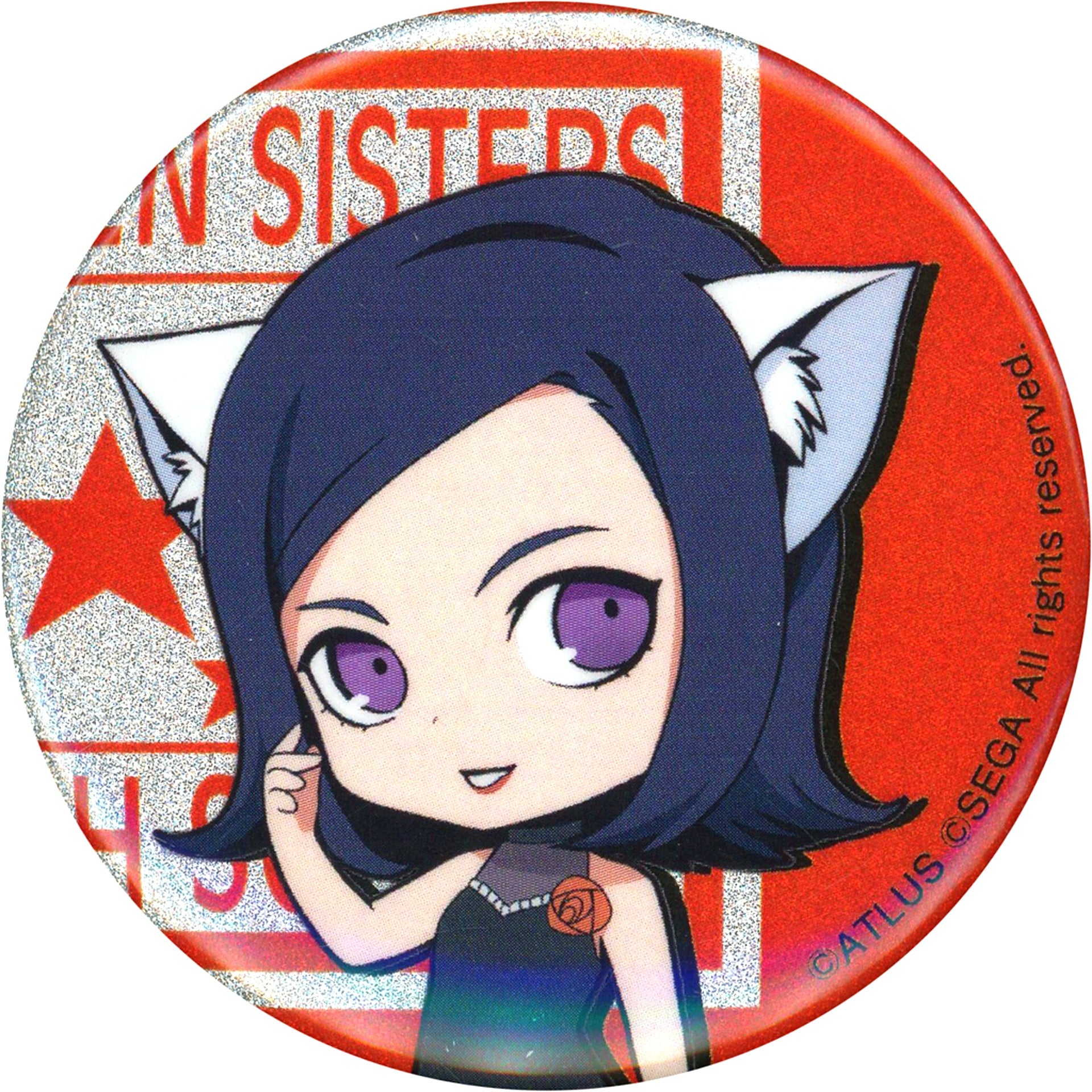 Protagonist Mini Character Persona 2 Eternal Punishment Glitter Button Collection 25th Anniversary in NAMJATOWN [USED]
