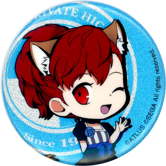 Protagonist Persona 3 Portable Female Mini Character Persona 25th Anniversary in NAMJATOWN Glitter Button Collection [USED]