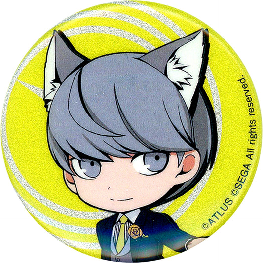 Protagonist Persona 4 Mini Character Persona 25th Anniversary in NAMJATOWN Glitter Button Collection [USED]