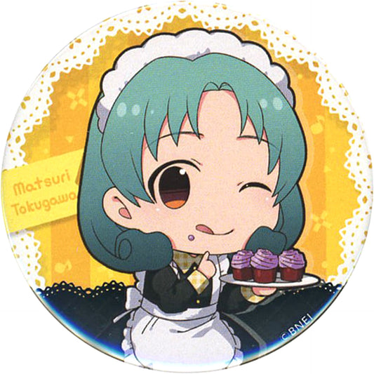 THE IDOLM@STER Pop Links Matsuri Tokugawa Trading Can Badge Sweets Paradise Limited Buttons [USED]