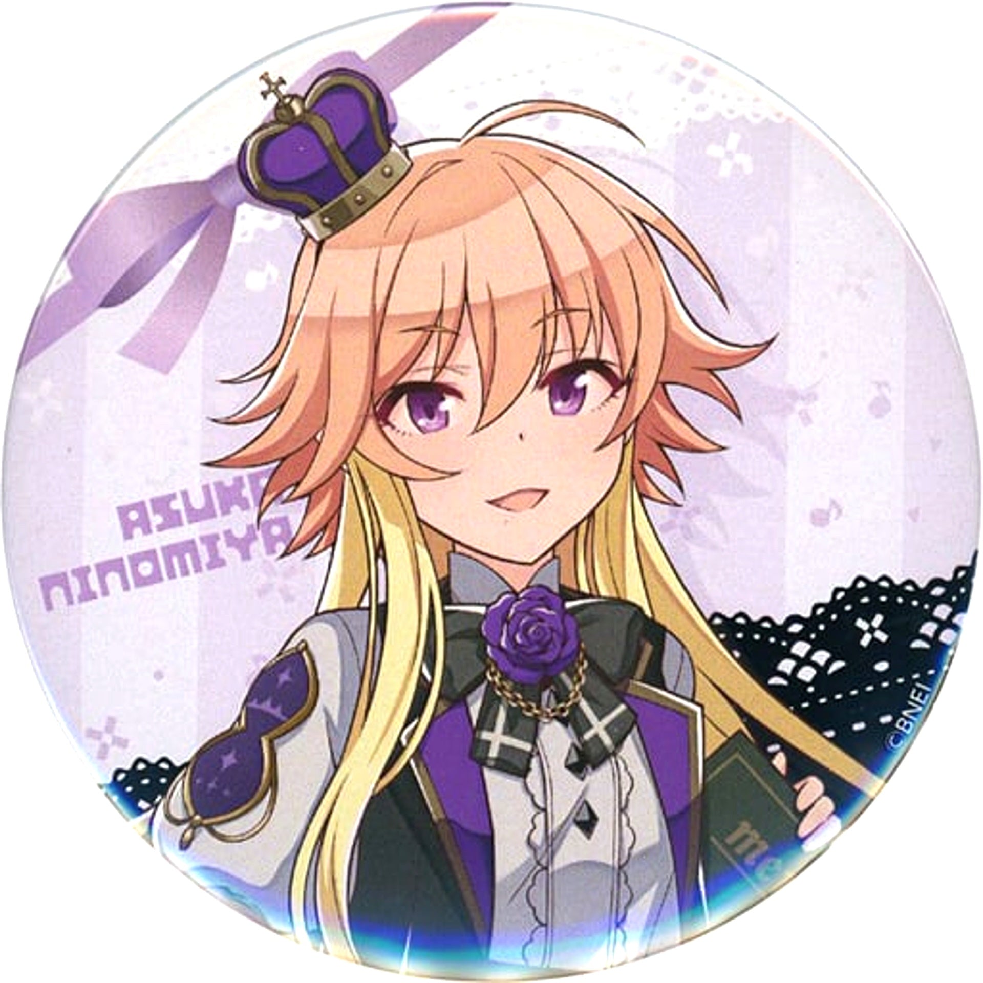 Asuka Ninomiya 75mm Badge The Idolmaster Poplinks x SWEETS PARADISE [USED]