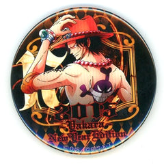 One Piece Portgas D. Ace Pirate Bag 2015 Yakara Can Badge Pirate Bag Limited Ver. Buttons [USED]