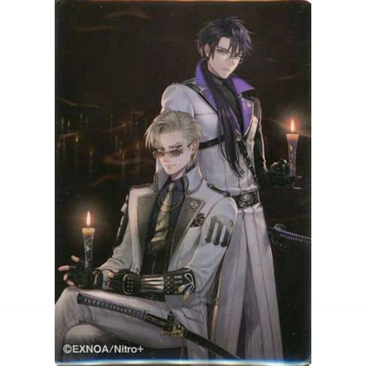 Sanchomo Nikkou Ichimonji Touken Ranbu ONLINE Newly Drawn Illustration Square Button Collection 3 Expedition to the Present World Miyako Musubi Akari Musubi Exhibition Limited [USED]