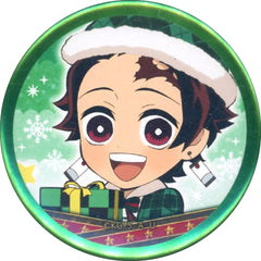 Demon Slayer: Kimetsu no Yaiba Tanjiro Kamado Random Mylar Ring Can Badge ufotable cafe Christmas Event 2021 Limited Buttons [USED]