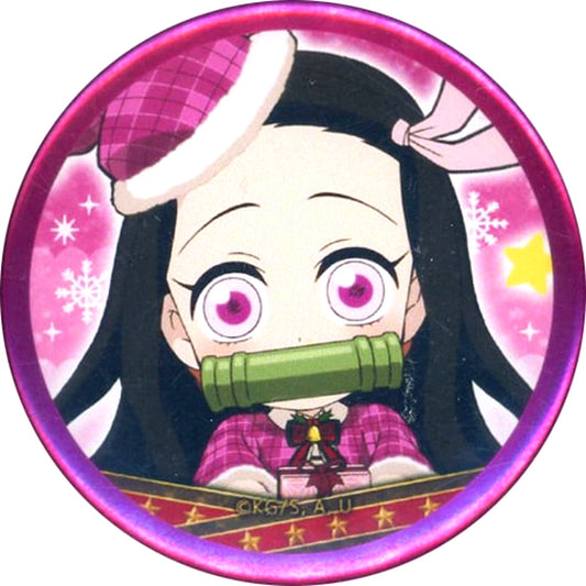 Nezuko Kamado Demon Slayer: Kimetsu no Yaiba Random Mylar Ring Button x ufotable cafe Christmas Event 2021 [USED]