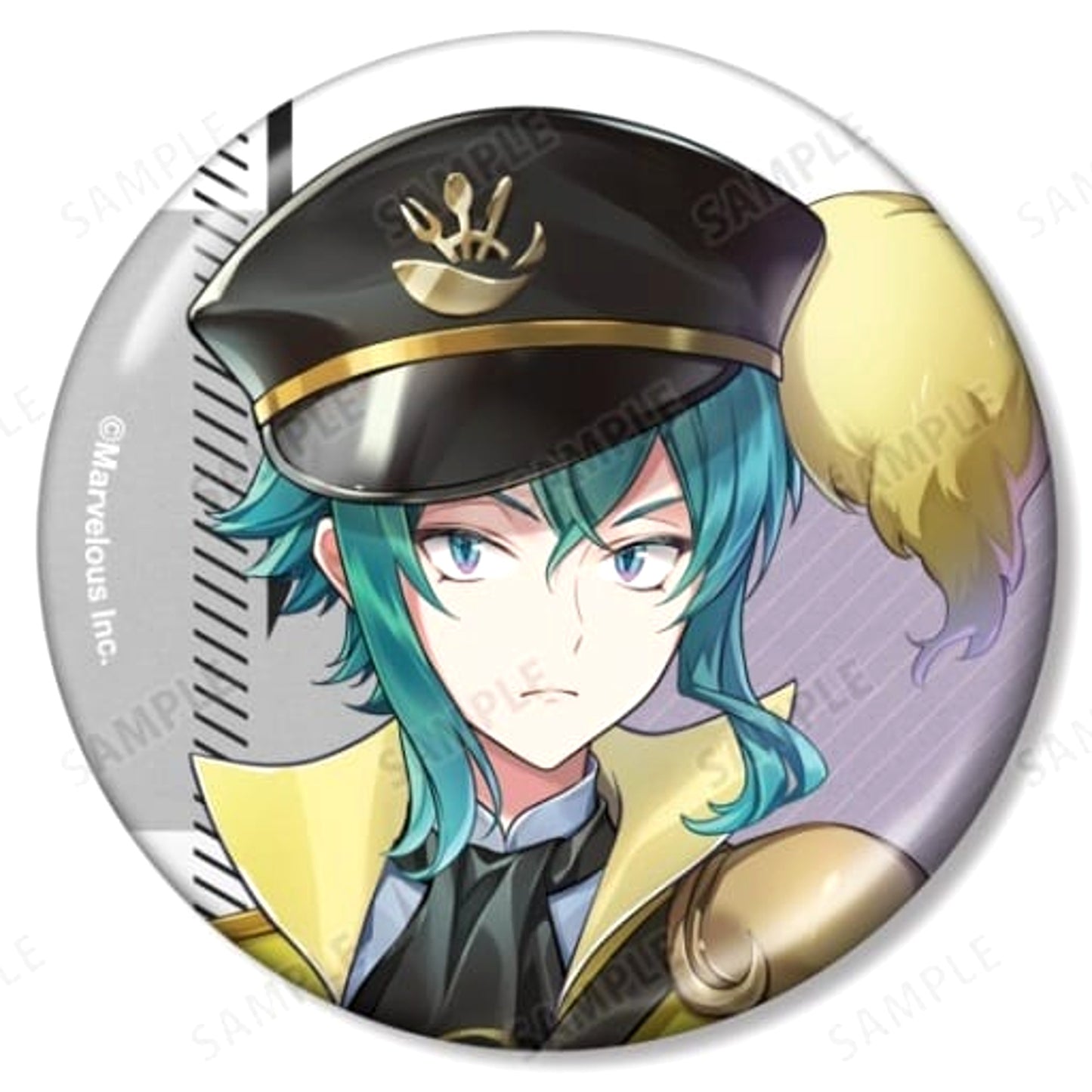 The Thousand Noble Musketeers: Rhodoknight Cutlery Trading Metallic Can Badge Ver.C Buttons [USED]
