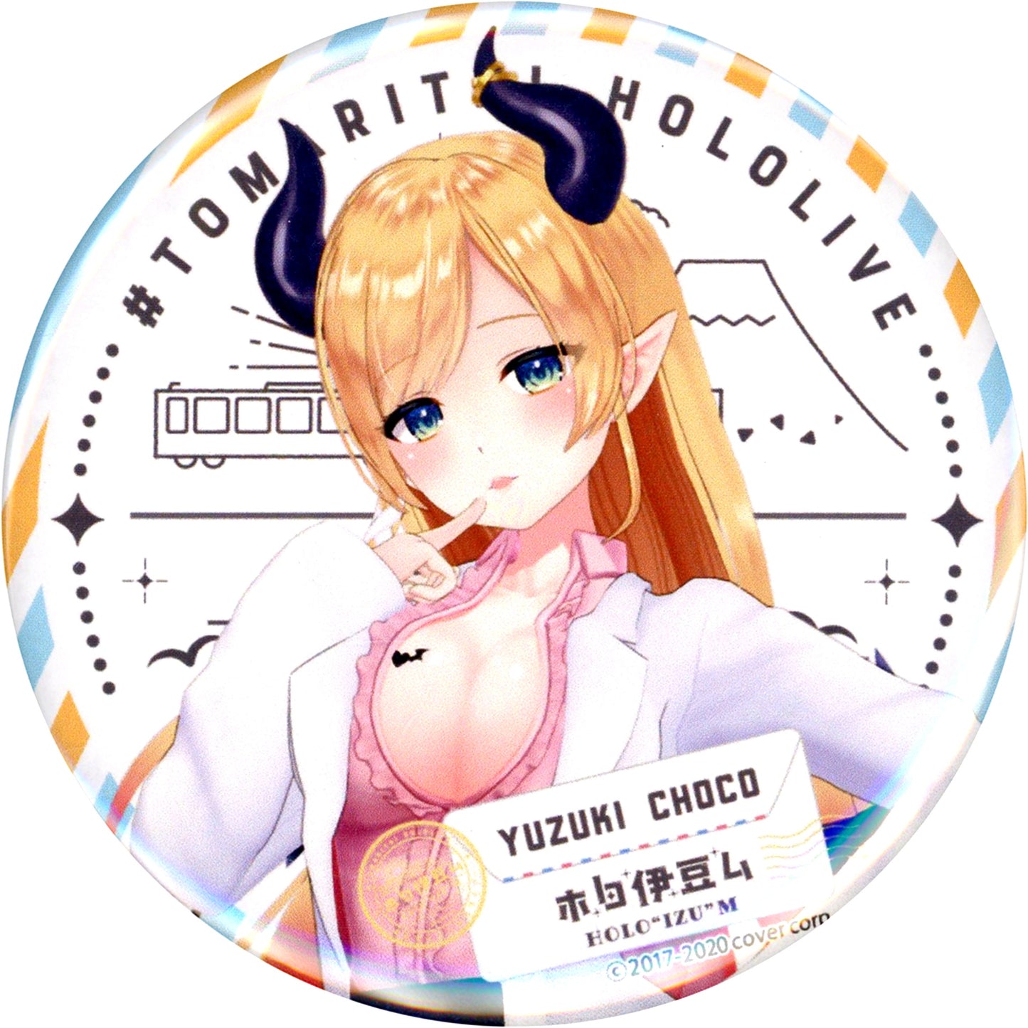 Yuzuki Choco Virtual YouTuber Hololive x Izu Travel Project Holo Izu mu Button [USED]