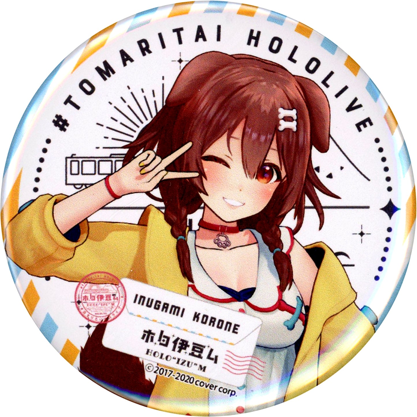 Inugami Korone Hololive Button Izu Travel Project Holo Izu mu [USED]