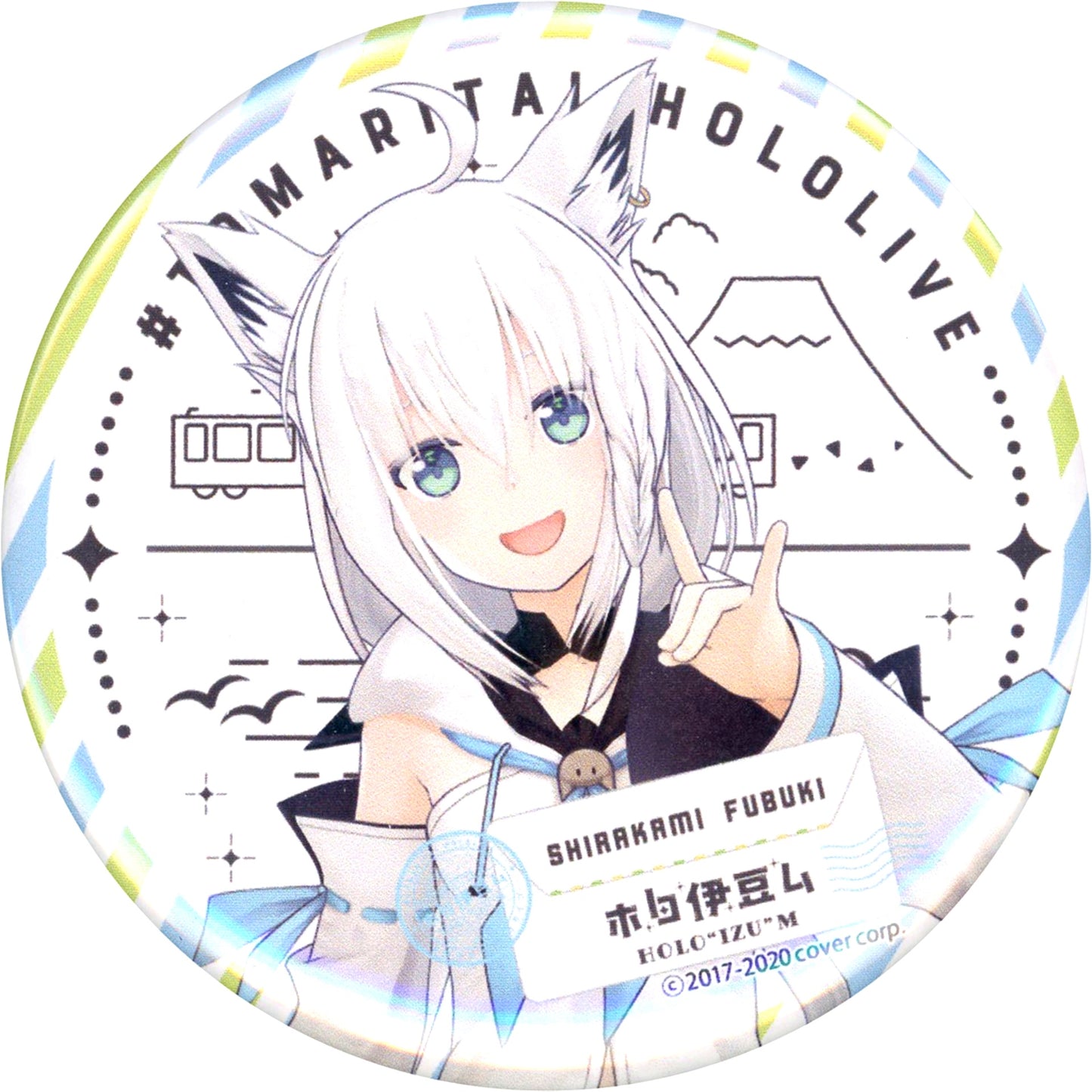 Shirakami Fubuki Hololive Button Izu Travel Project Holo Izu mu [USED]