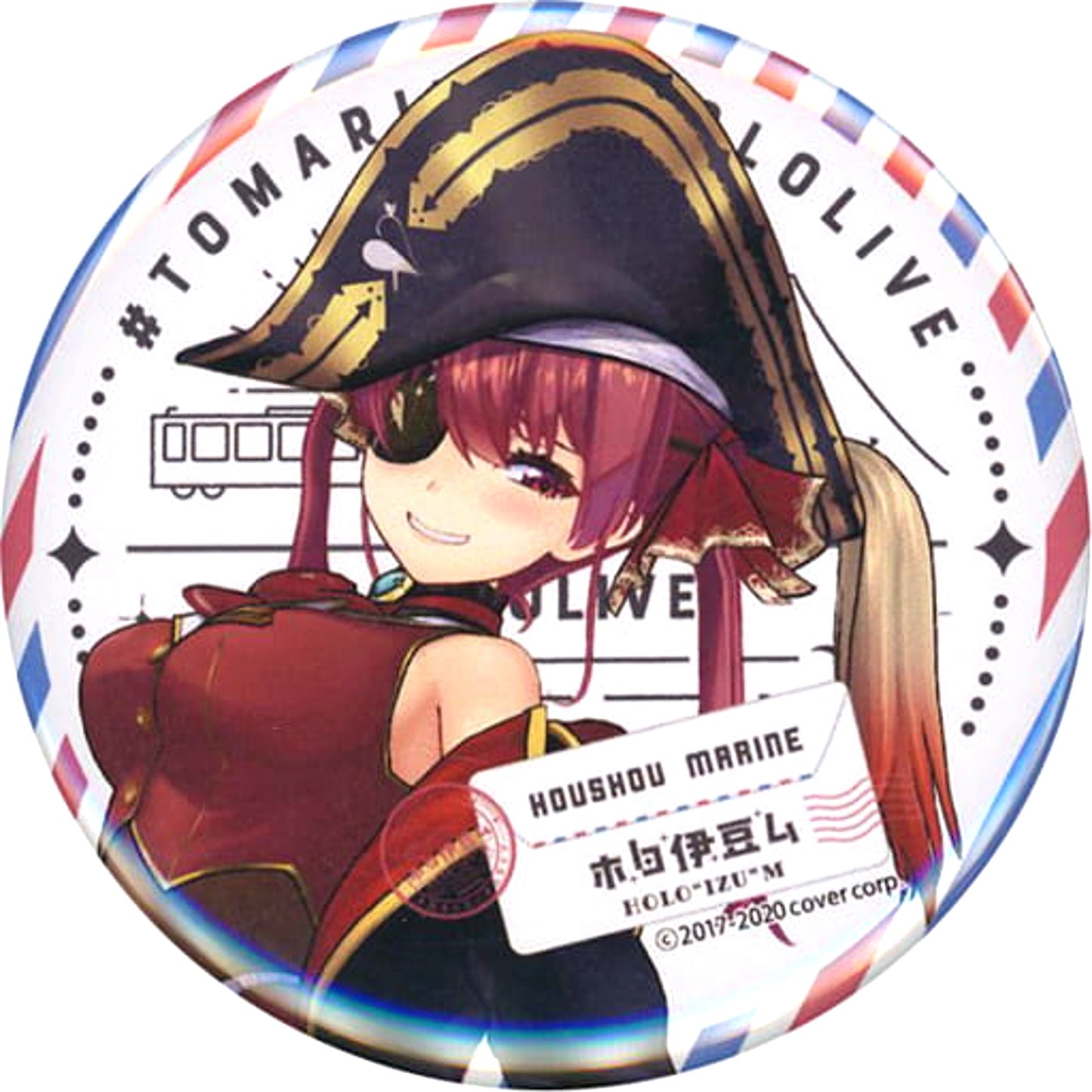 Virtual YouTuber hololive Houshou Marine Button Single Item hololive x Izu Travel Project #HoloIzuMu [USED]