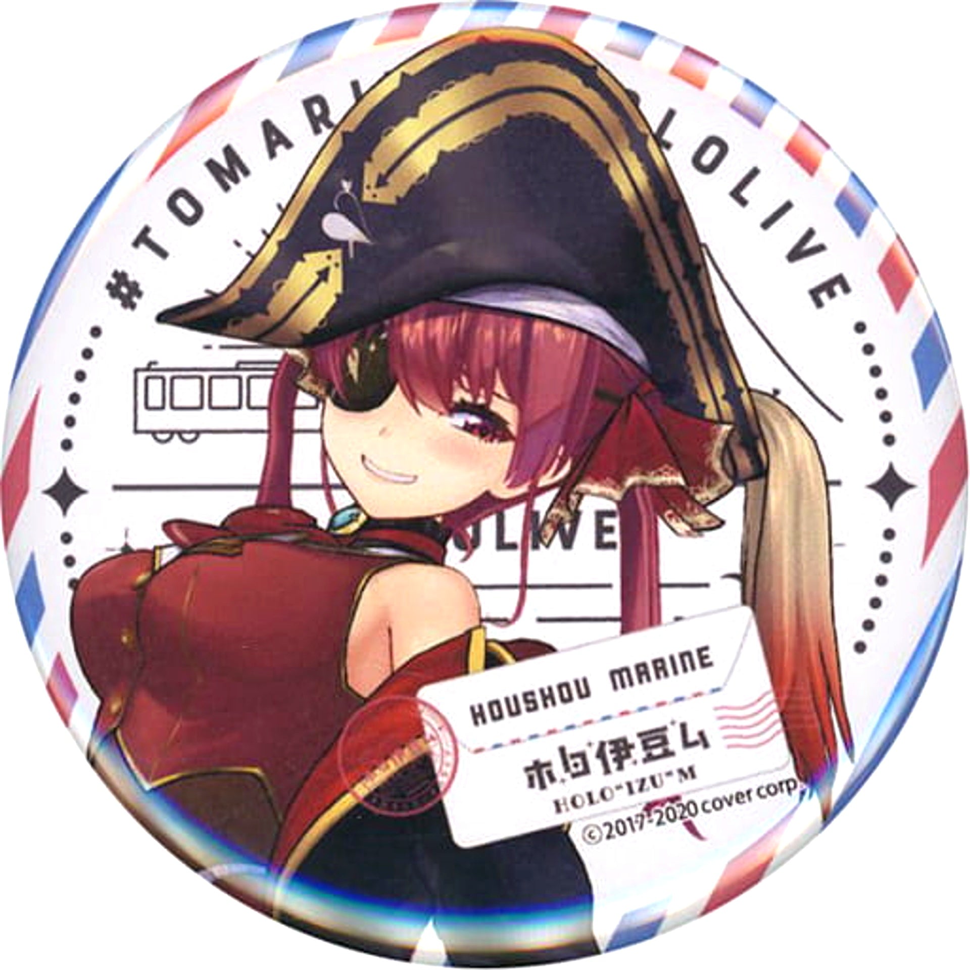 Virtual YouTuber hololive Houshou Marine Button Single Item hololive x Izu Travel Project #HoloIzuMu [USED]
