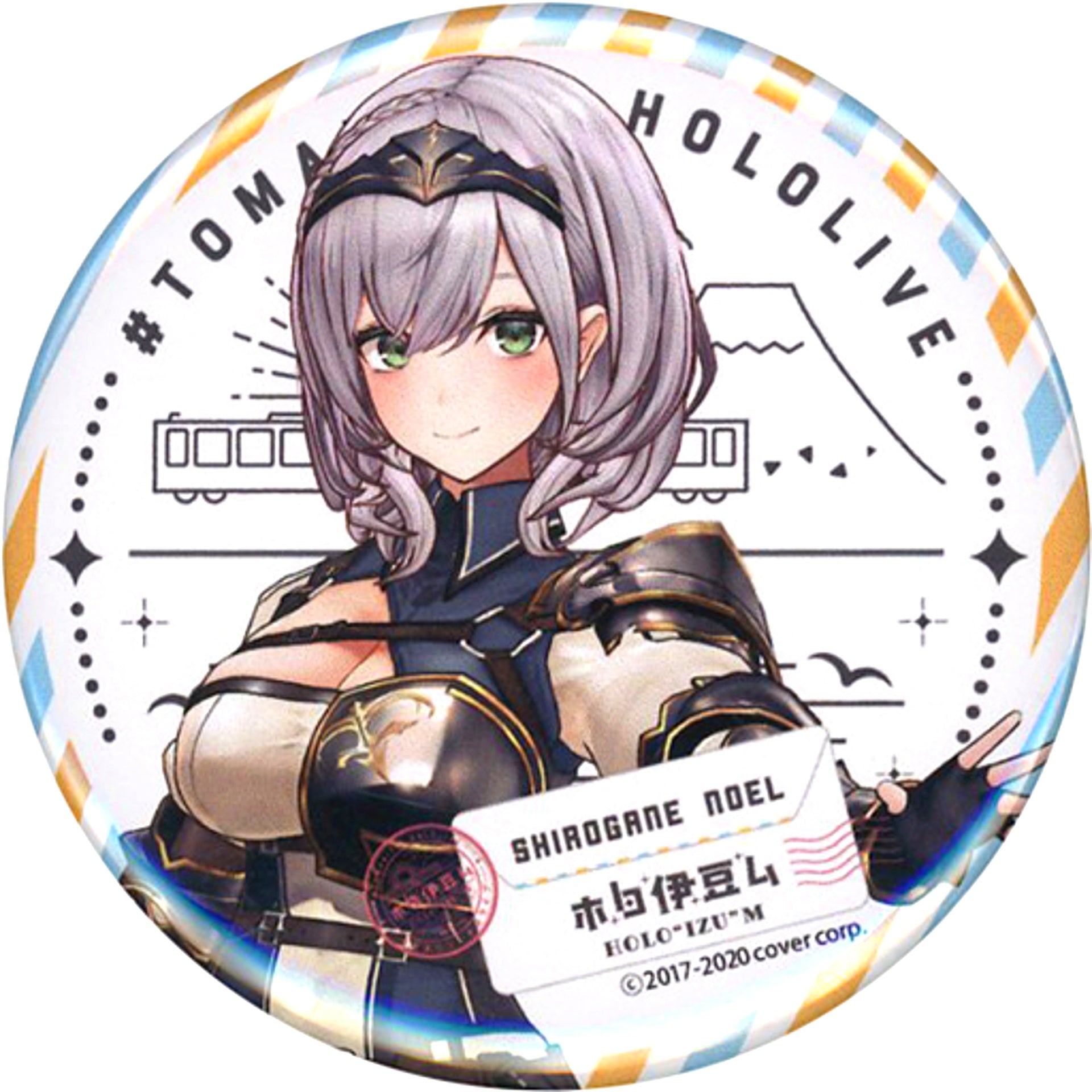 Shirogane Noel Virtual YouTuber Hololive x Izu Travel Project Holo Izu mu Button [USED]