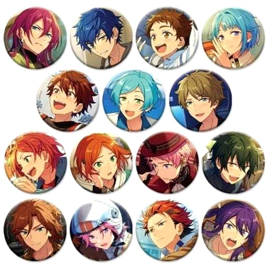Kanata Shinkai & Others Ensemble Stars!! All 15 Types Set Evecolle Button 2020 Winter Casual Side [USED]