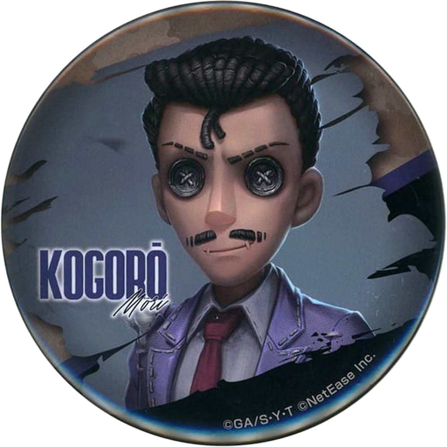 Kogoro Mouri Can Badge Sega Lucky Kuji Online Identity V x Detective Conan Prize D-4 [USED]