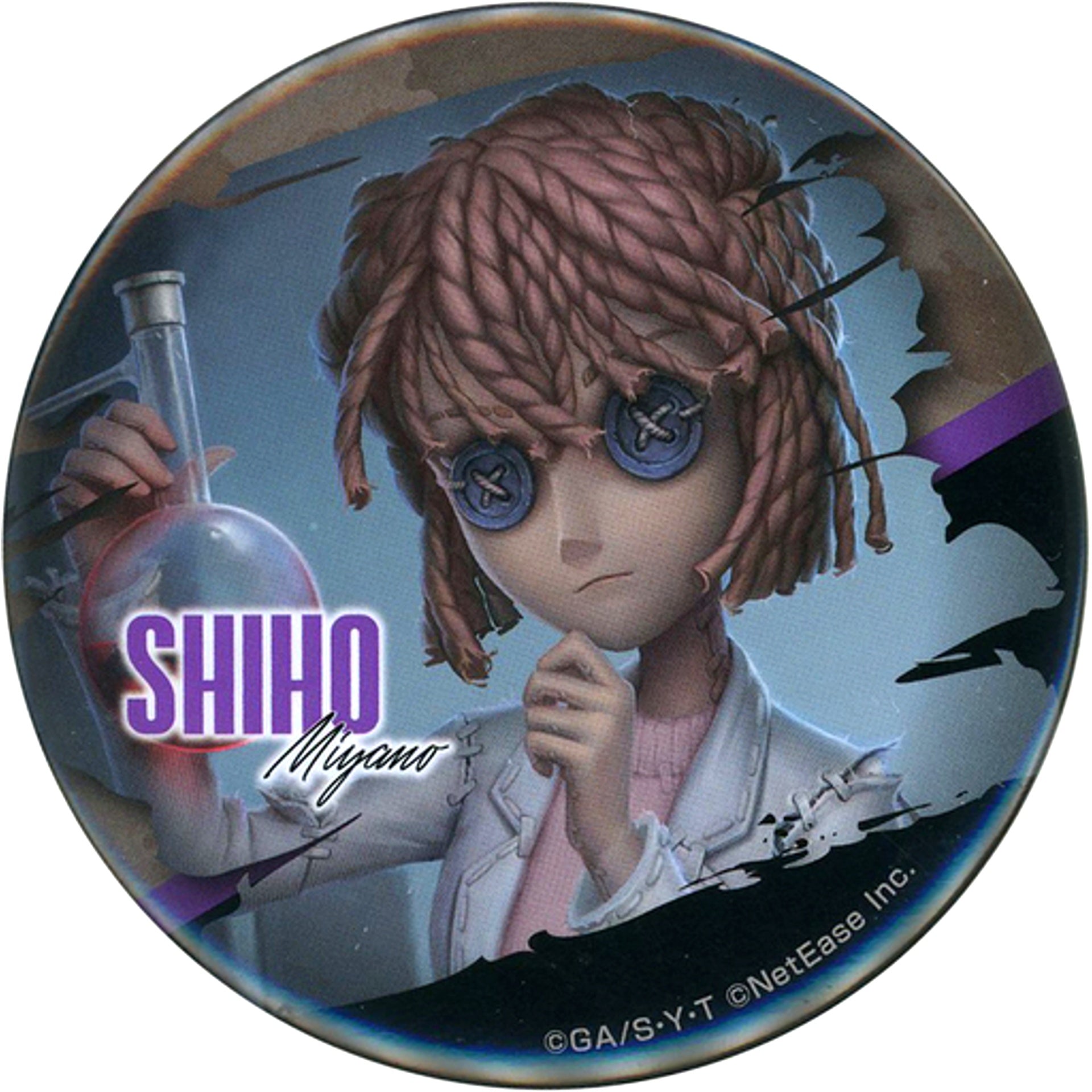 Shiho Miyano Detective Conan x Identity V Button Prize D-5 Sega Lucky Kuji Online [USED]