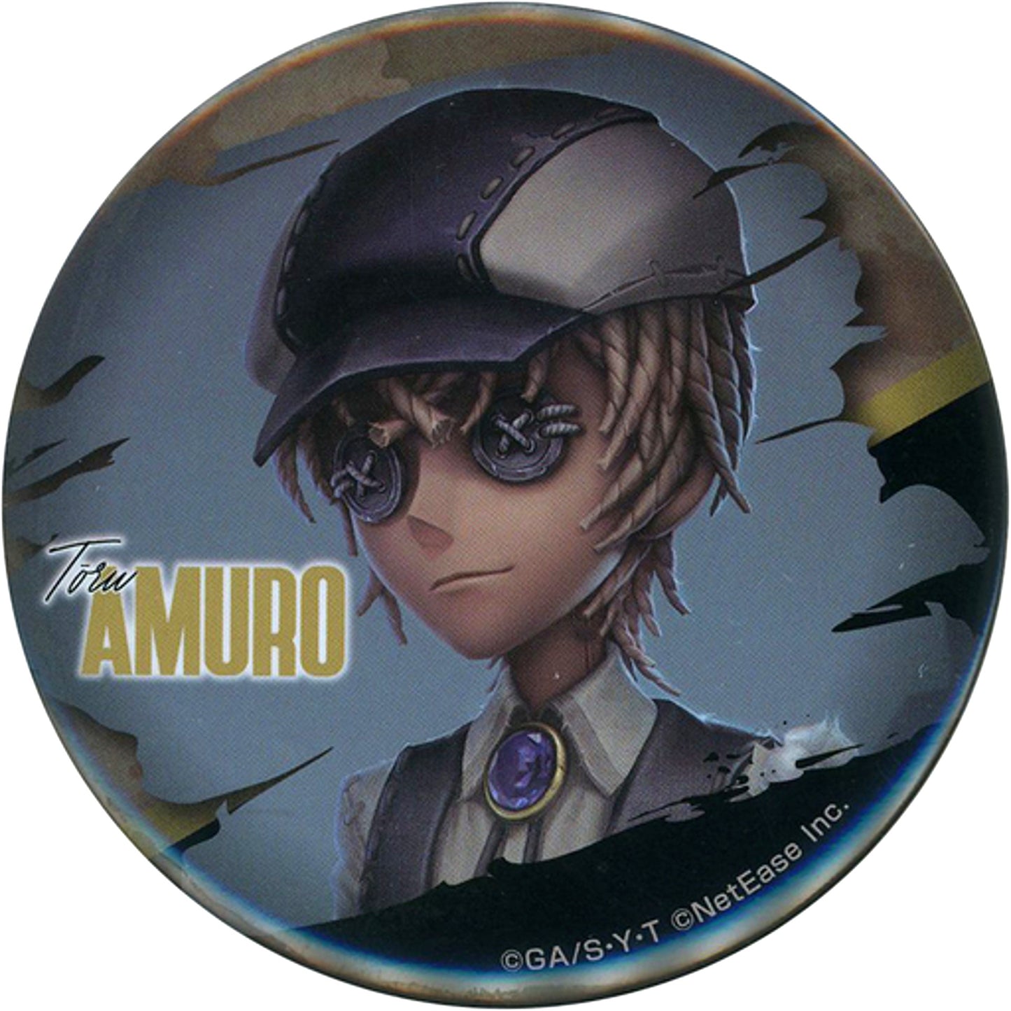 Toru Amuro Detective Conan x Identity V Button Prize D-9 Sega Lucky Kuji Online [USED]