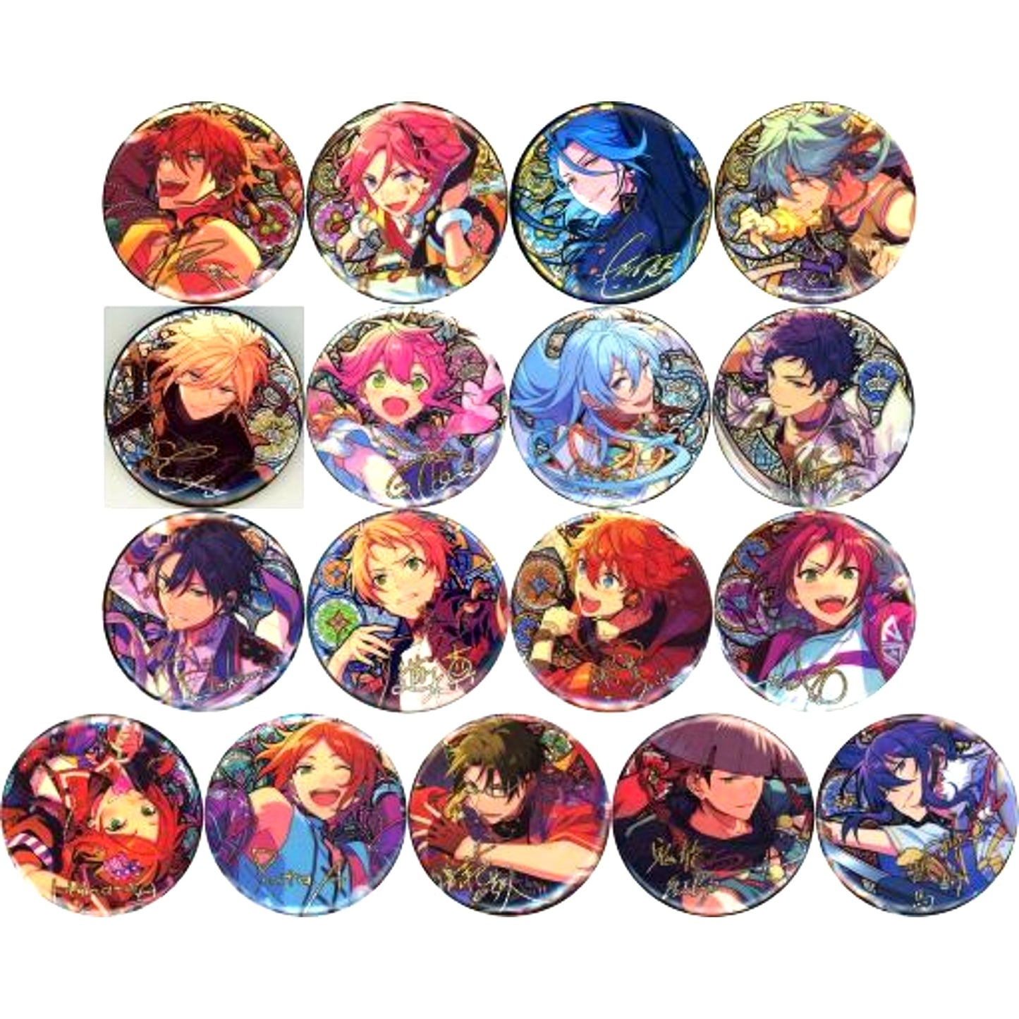 Set of 17 Ensemble Stars! Shikou Badge A China Limited [USED]