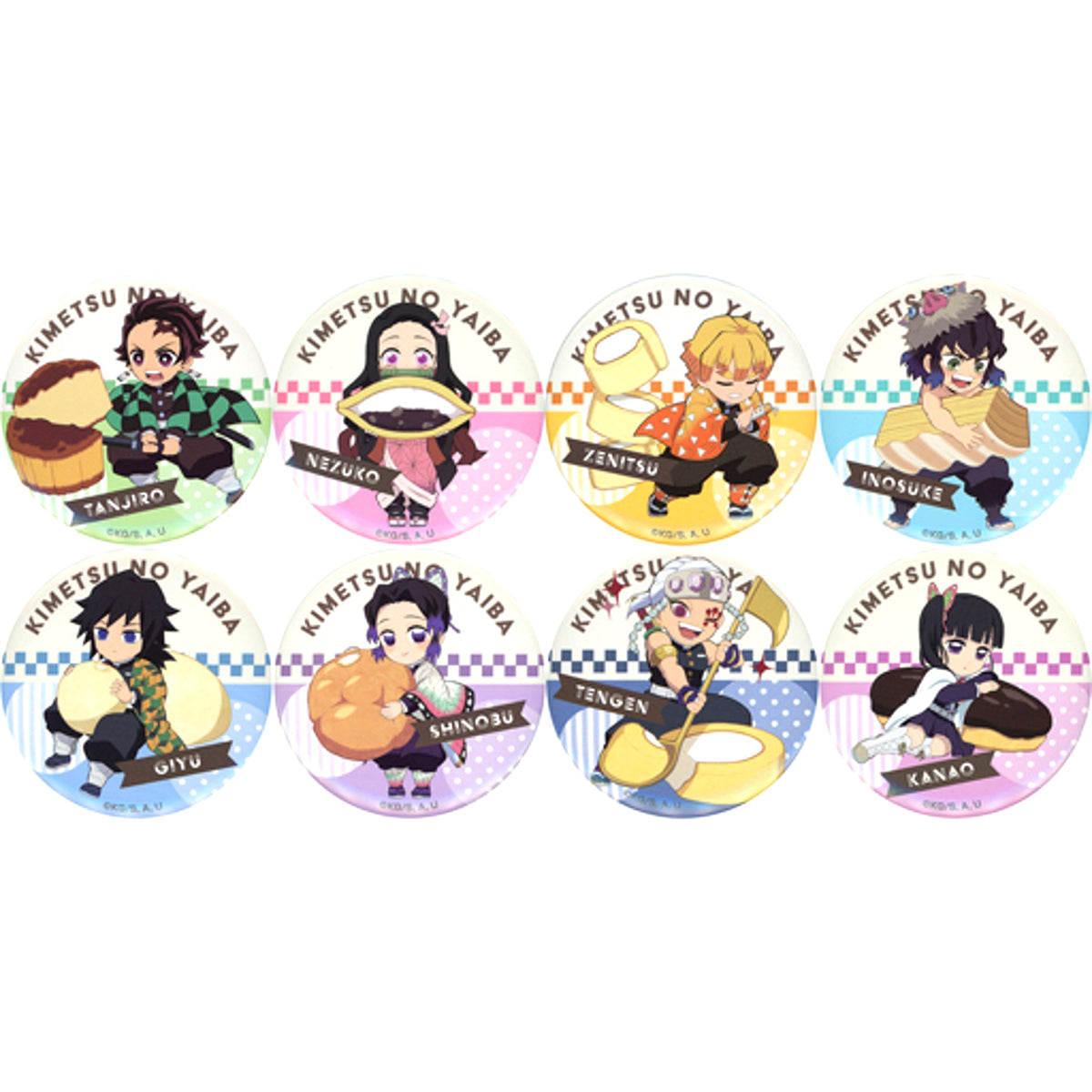 Set of 8 Demon Slayer x Lawson Button Sweets [USED]