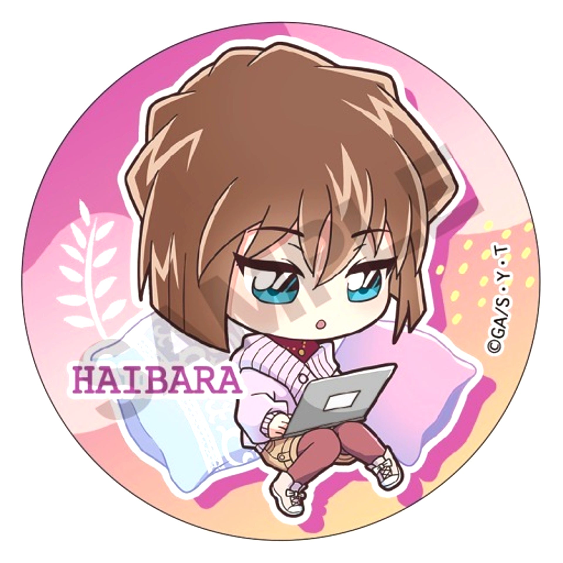 Ai Haibara Detective Conan Trading Button Nobi Koro [USED]