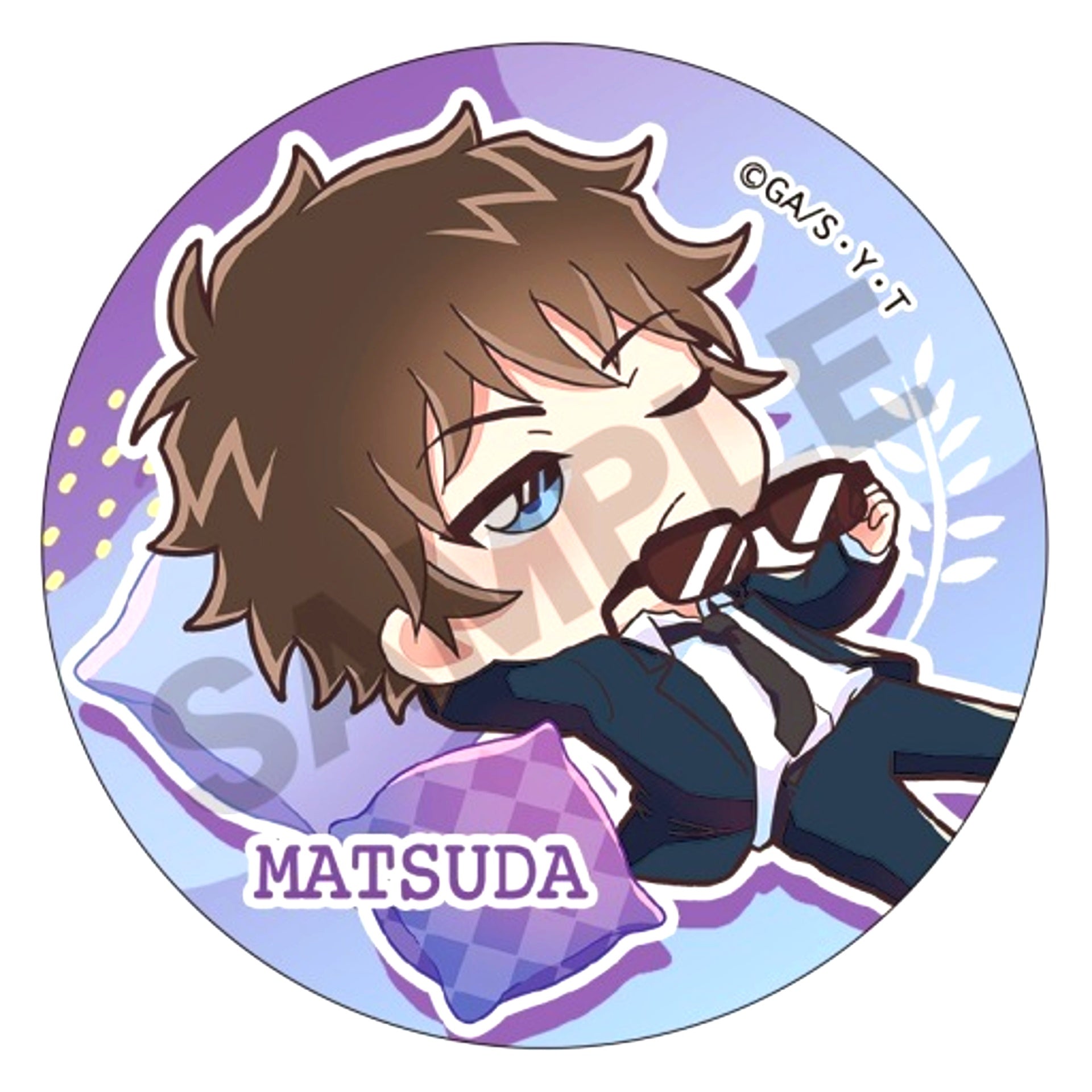 Jinpei Matsuda Detective Conan Trading Button Nobi Koro [USED]