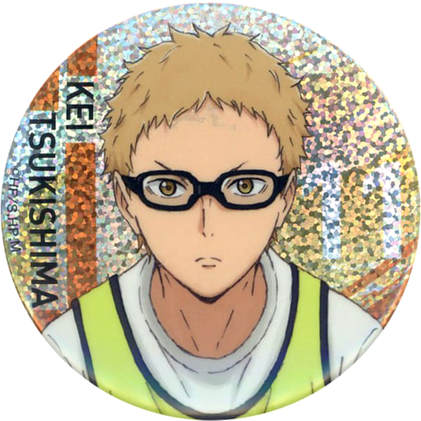 Kei Tsukishima Haikyu!! Hologram Chara Badge Collection Receive Haikyu!! Store Limited [USED]