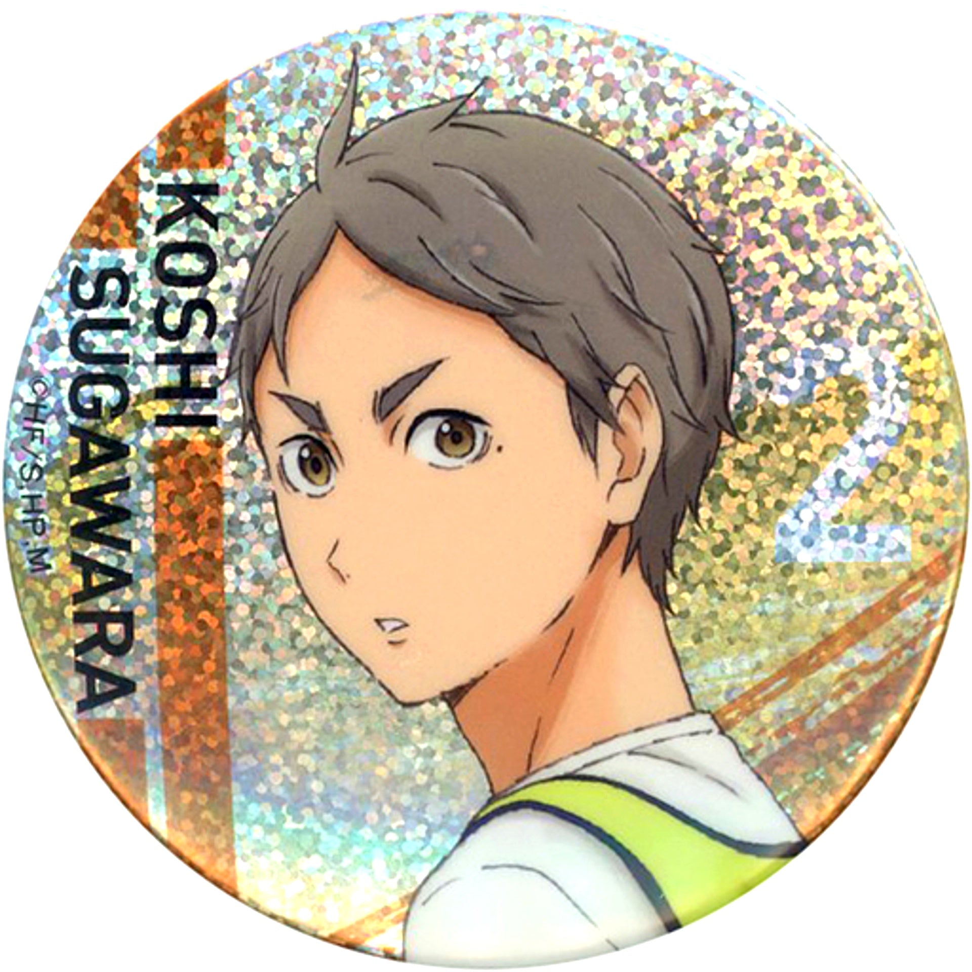 Koshi Sugawara Haikyu!! Hologram Character Badge Collection Receive Haikyu!! Store [USED]