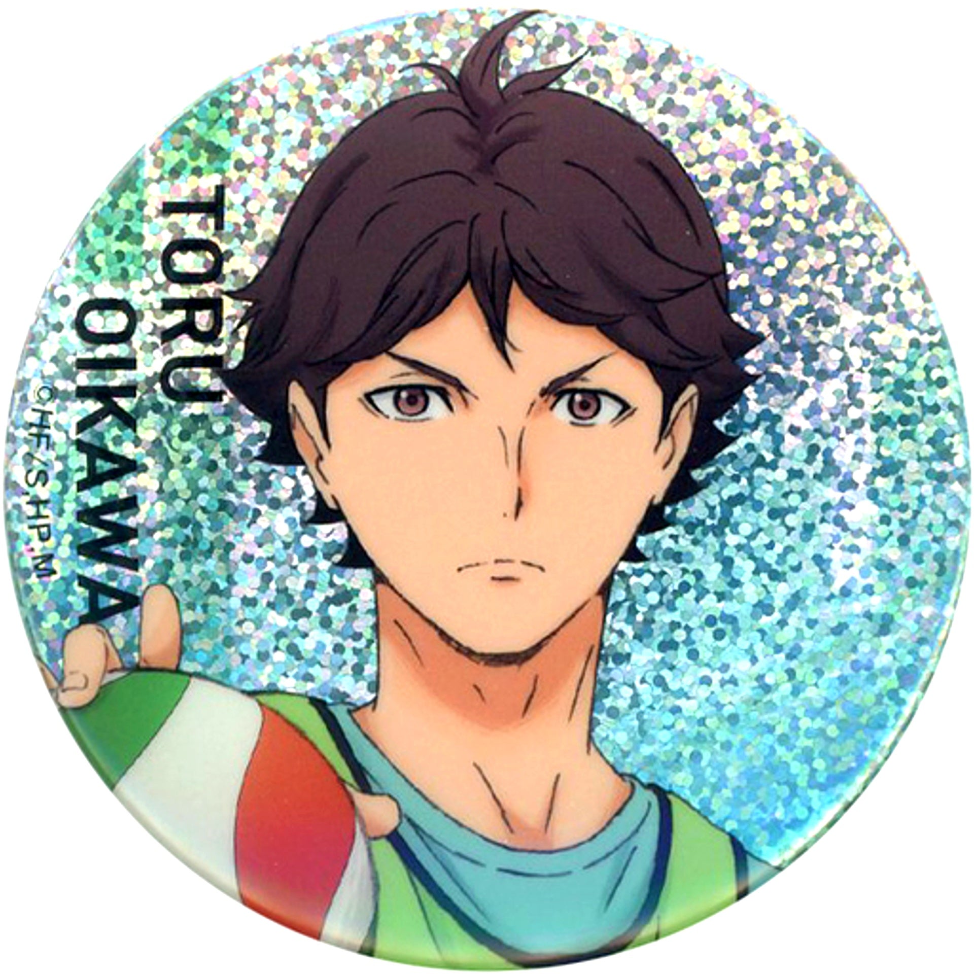Tooru Oikawa Haikyu!! Store Hologram Character Button Collection Serve [USED]