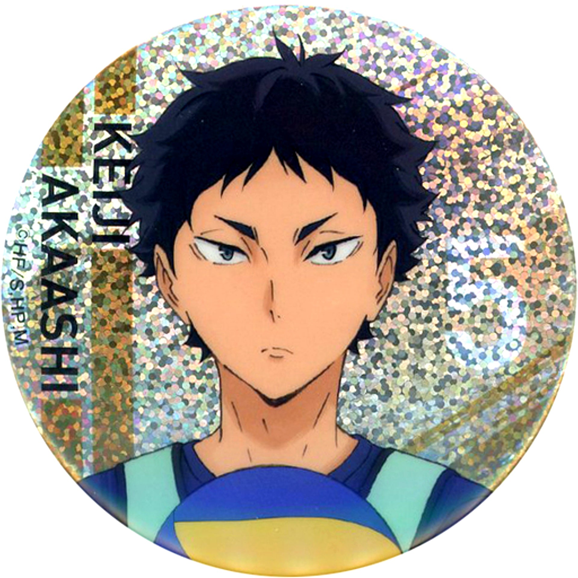 Keiji Akaashi Haikyu!! Store Hologram Character Button Collection Serve [USED]