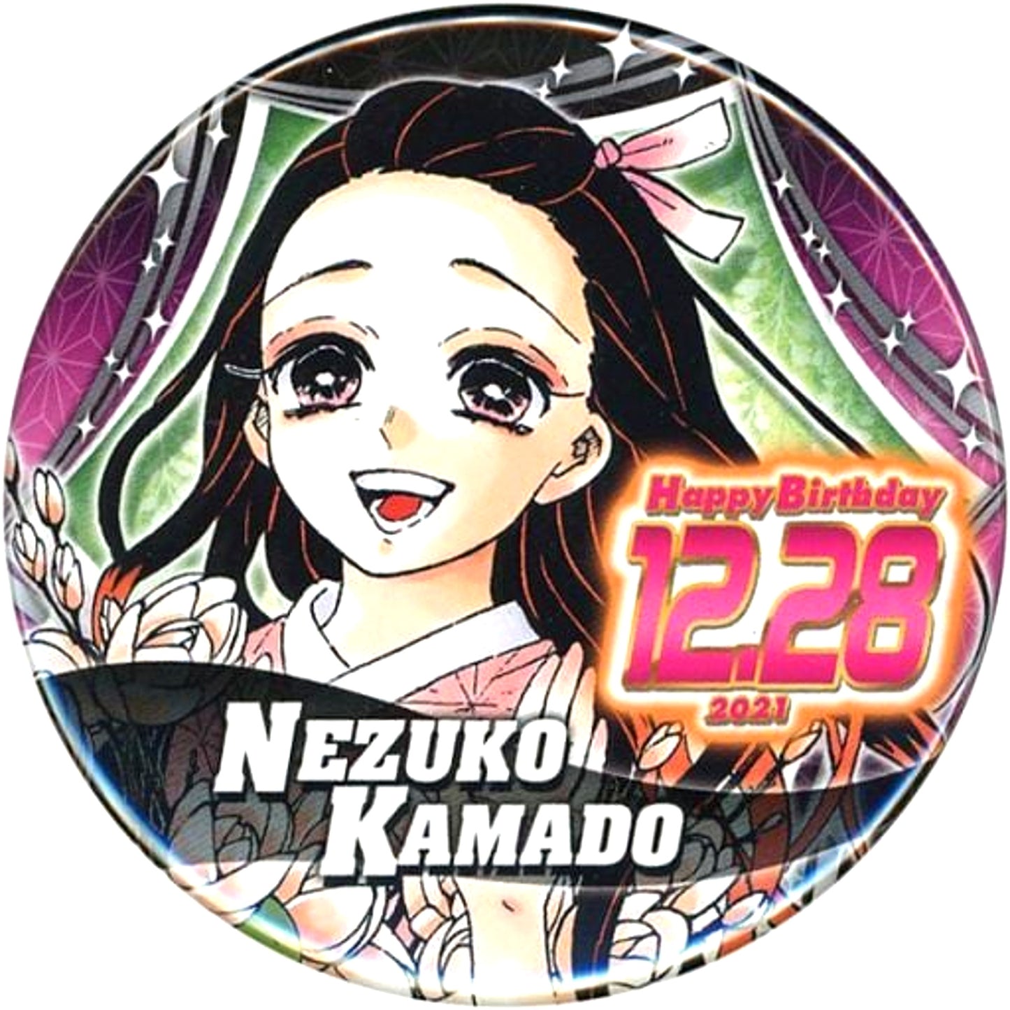 Nezuko Kamado 2021 Birthday Button Demon Slayer [USED]