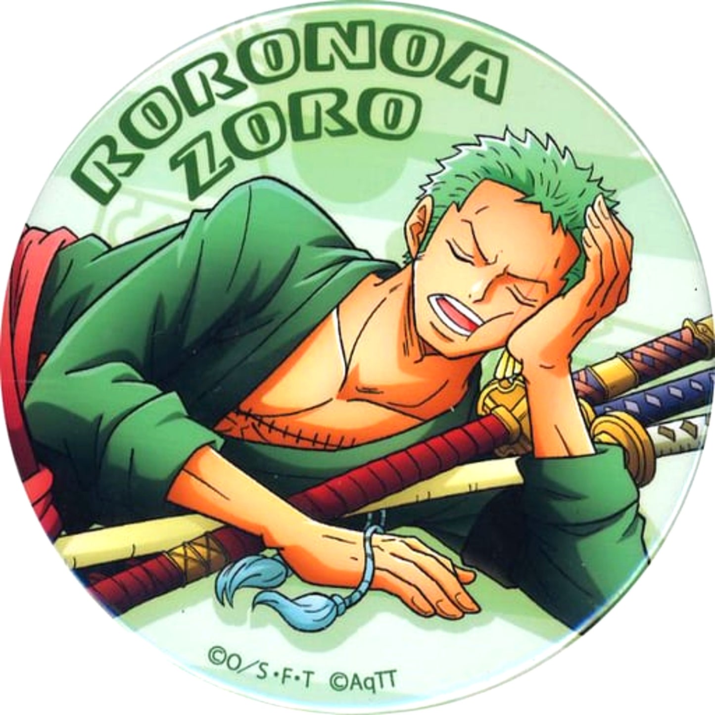 Roronoa Zoro One Piece Nap Time Button [USED]