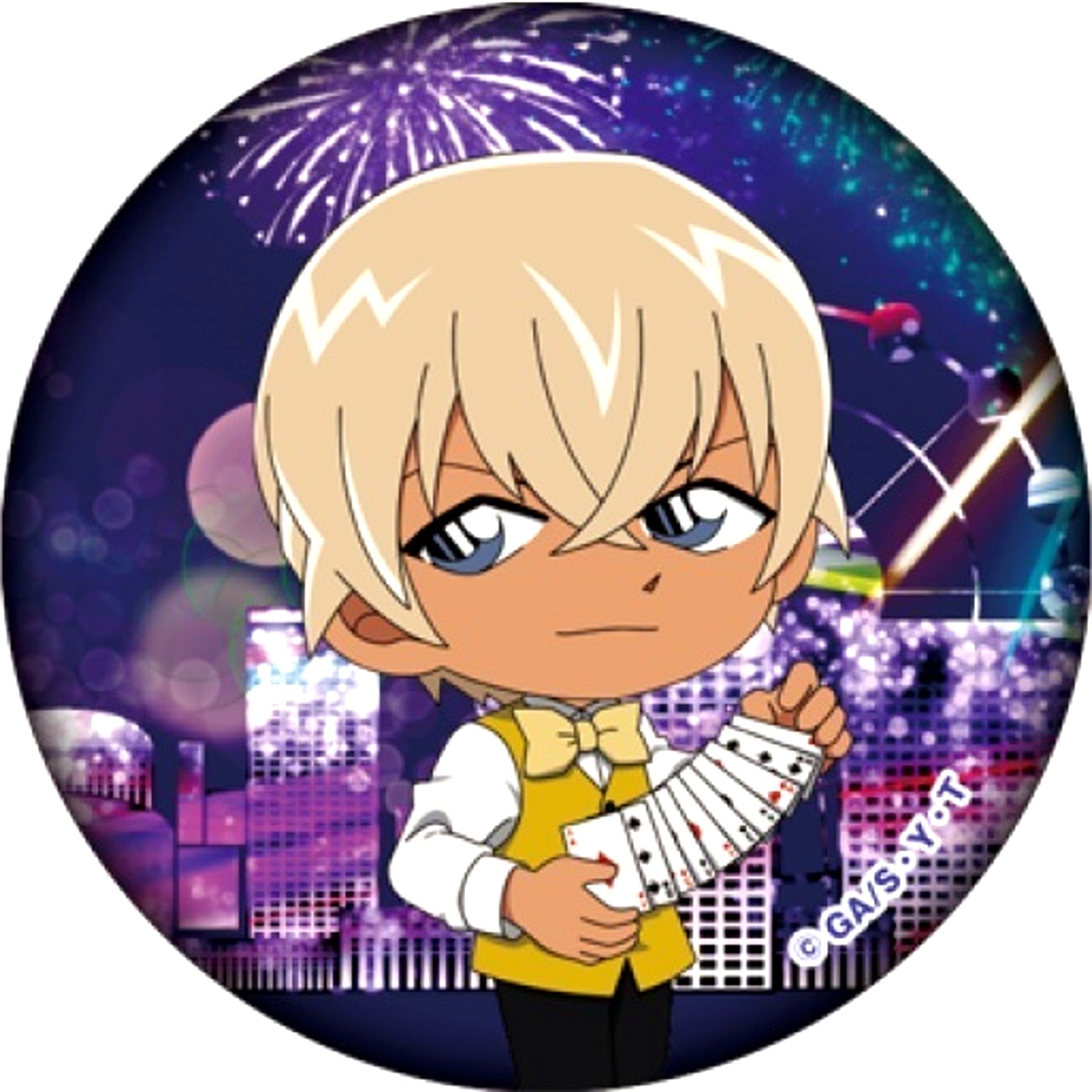 Toru Amuro Detective Conan Trading Button Casino Collection [USED]