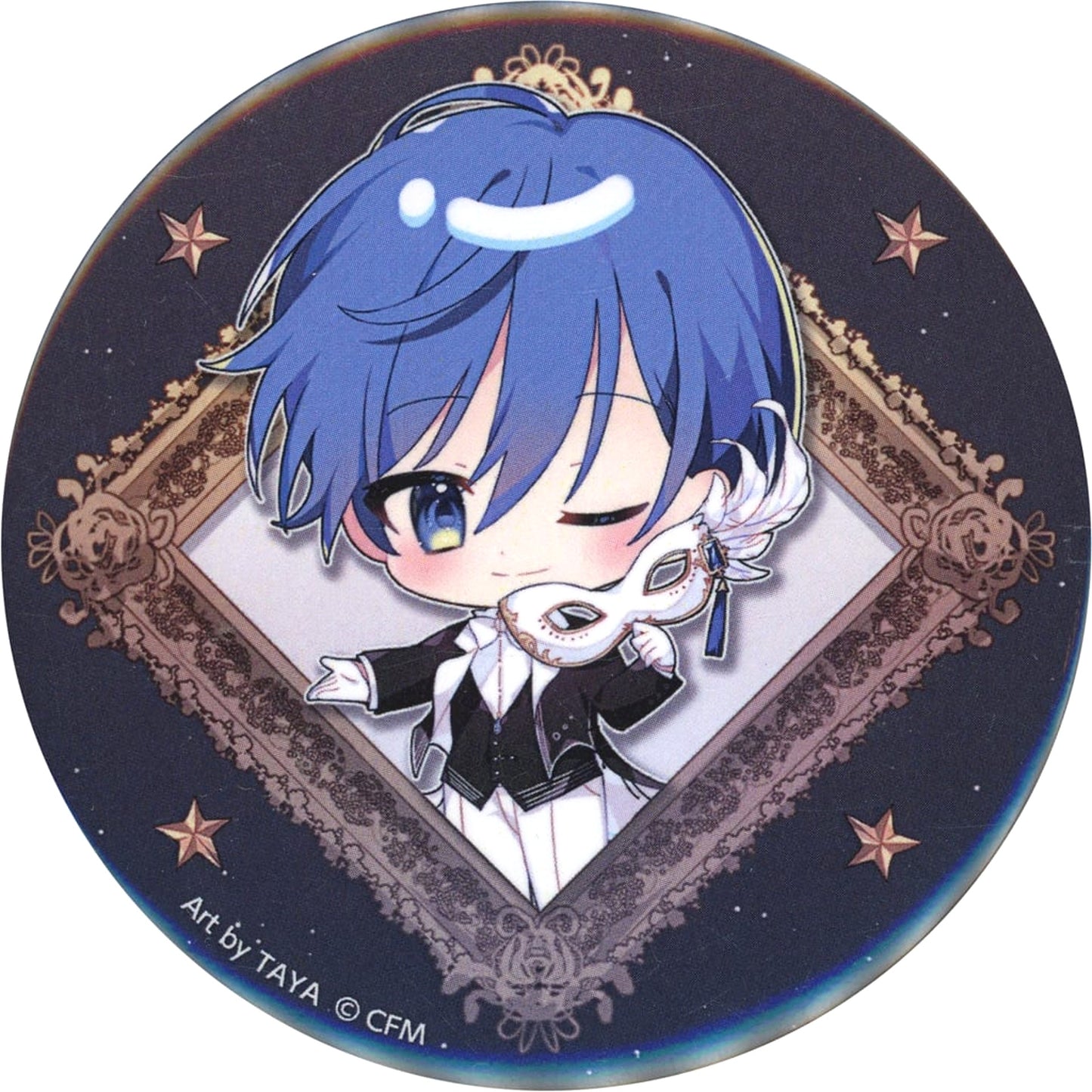 VOCALOID KAITO Chibi Trading Can Badge Hatsune Miku Symphony 2021 Kaito 15th Anniversary Limited Buttons [USED]