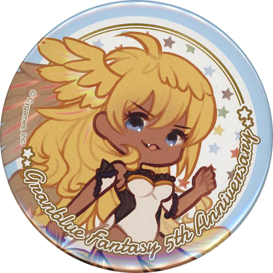 Granblue Fantasy Halluel 5th Anniversary Chibi Deka Trading Button Yorozuya Siero Tokyu Hands Branch Offices Limited Buttons [USED]