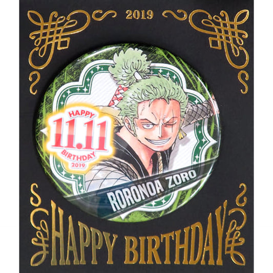 Roronoa Zoro One Piece Birthday Button 2019 [USED]