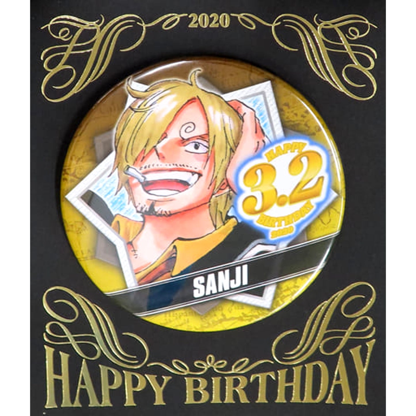 Sanji One Piece Birthday Button 2020 [USED]