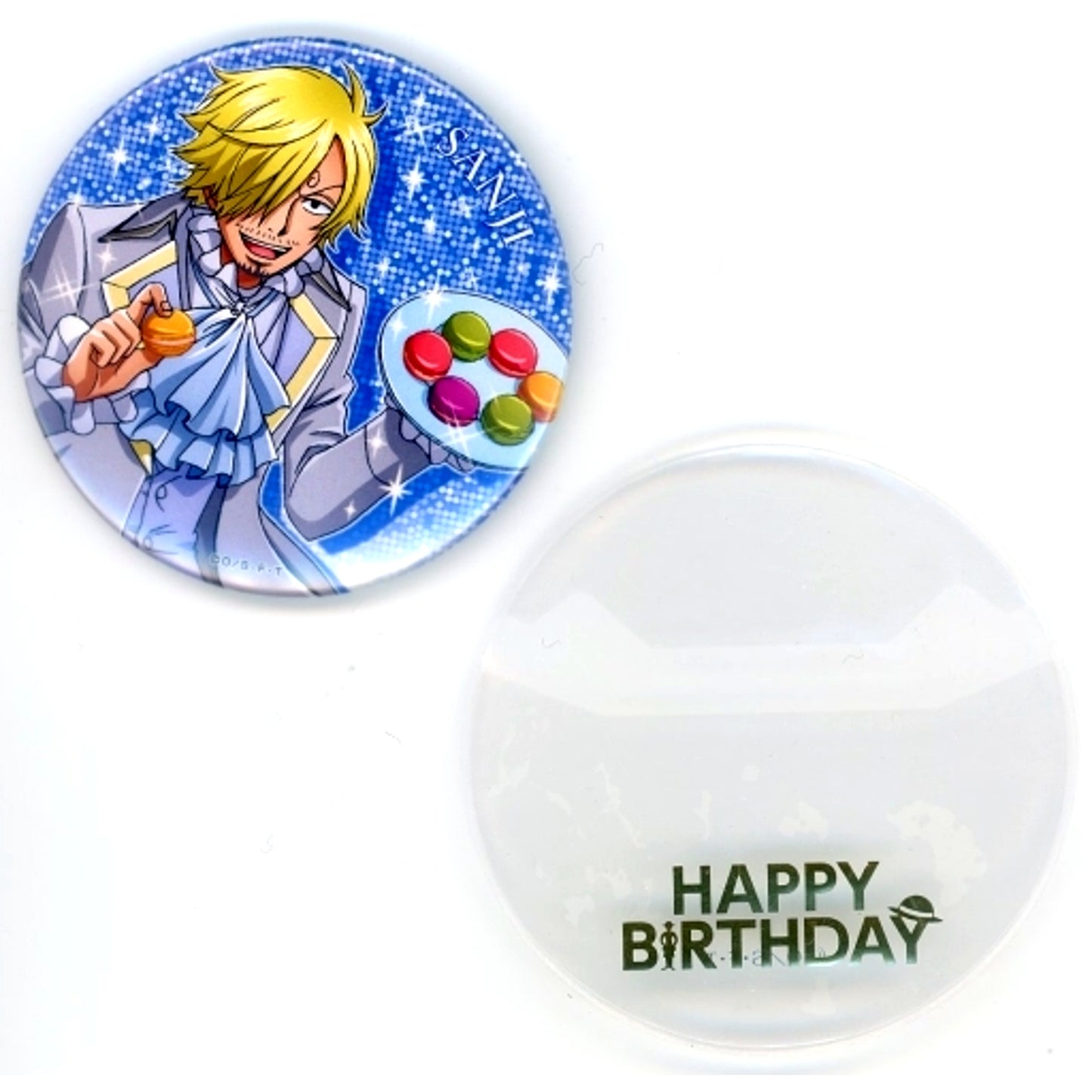 Sanji One Piece Birthday Button & Button Cover Sanji Birthday Celebration 2019 Mugiwara Store Ltd [USED]