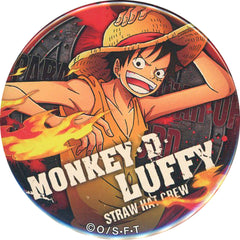 One Piece Monkey D. Luffy Yakara Can Badge Paramount War Buttons [USED]