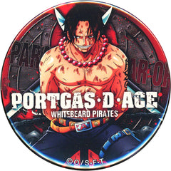 One Piece Portgas D. Ace Yakara Can Badge Paramount War Buttons [USED]