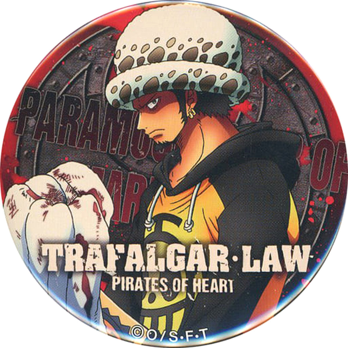 One Piece Trafalgar Law Yakara Can Badge Paramount War Buttons [USED]