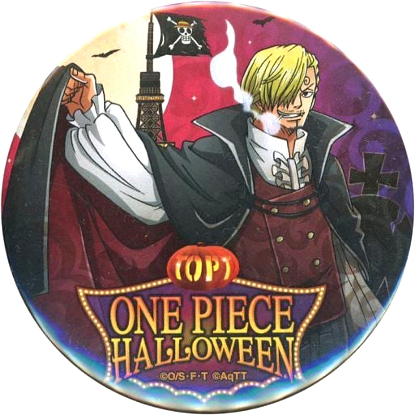 Sanji One Piece Halloween 2016 Button Collection Tokyo One Piece Tower Limited [USED]