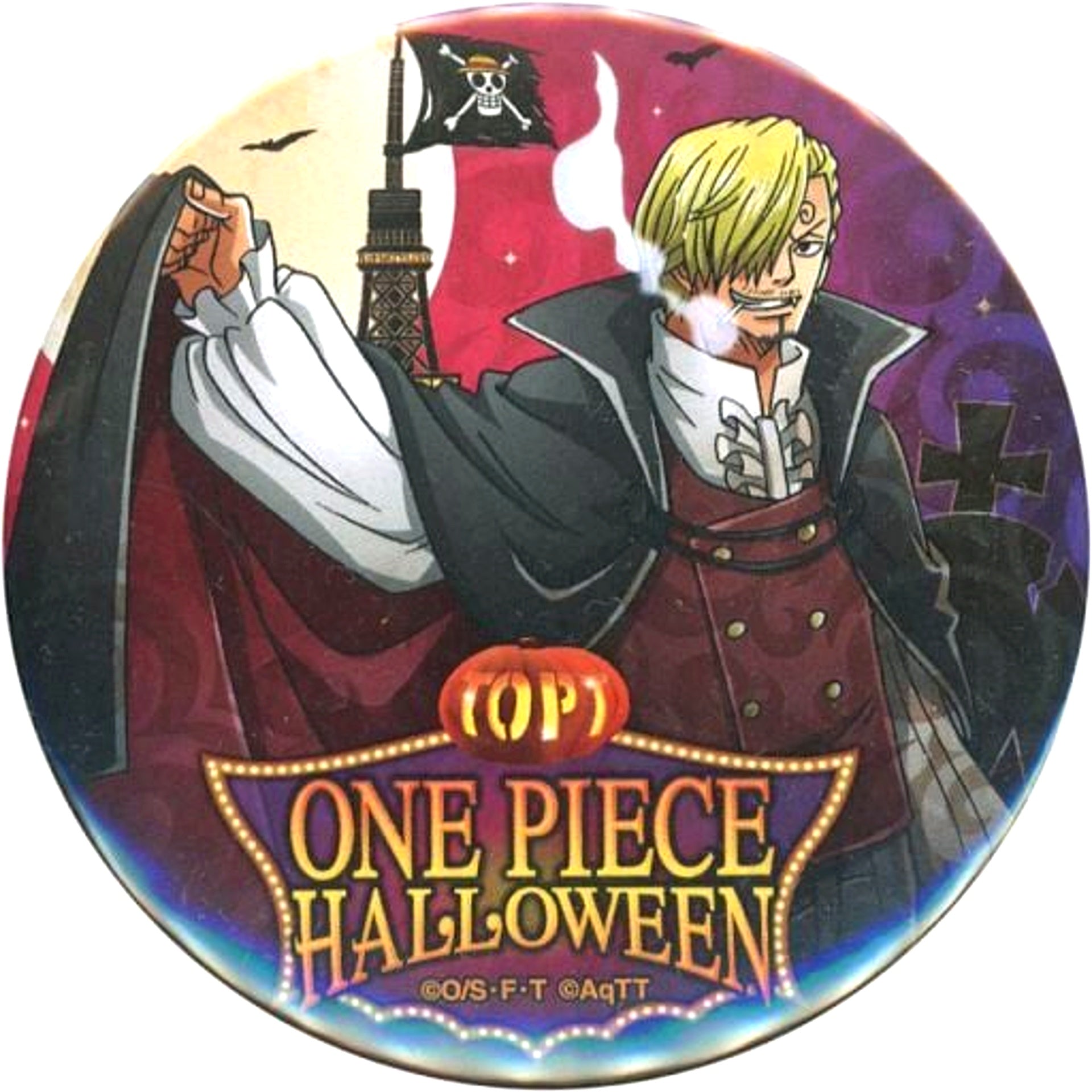 Sanji One Piece Halloween 2016 Button Collection Tokyo One Piece Tower Limited [USED]