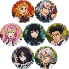 Demon Slayer: Kimetsu no Yaiba Kyojuro Rengoku & Others Random Can Badge Vol.2 All 7 Types Set Buttons [USED]